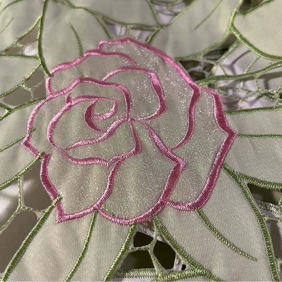 Springtime Embroidered Table-Top Runner - Picture 7 of 13